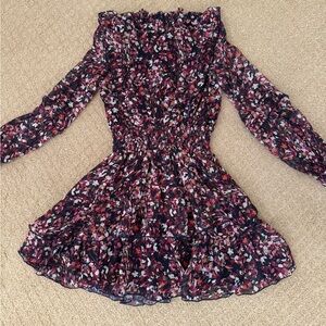 Aqua Girls' Floral Ruffle Dress